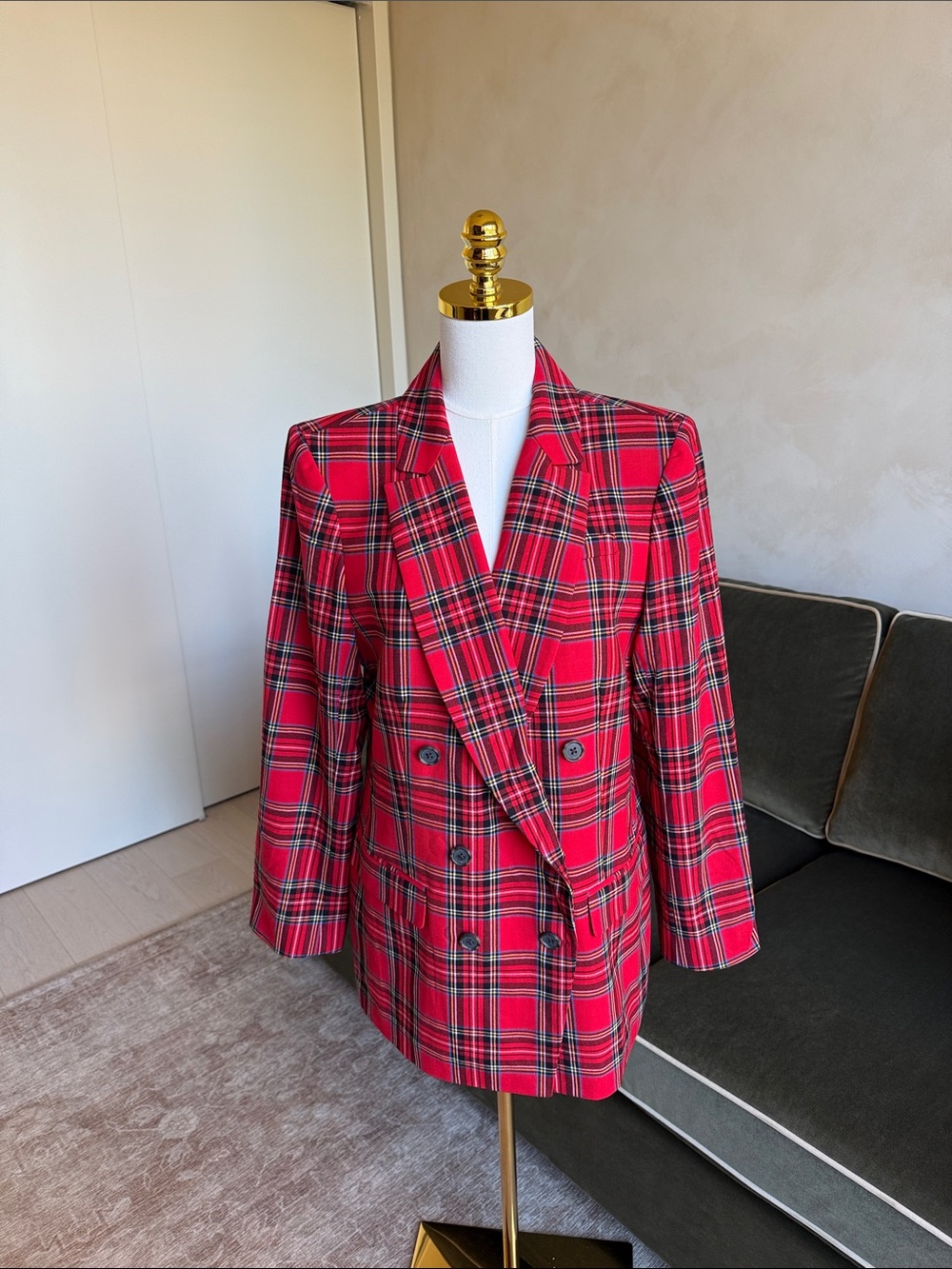J. Crew Plaid Blazer Jacket Size 16 Tartan Holiday Christmas Check